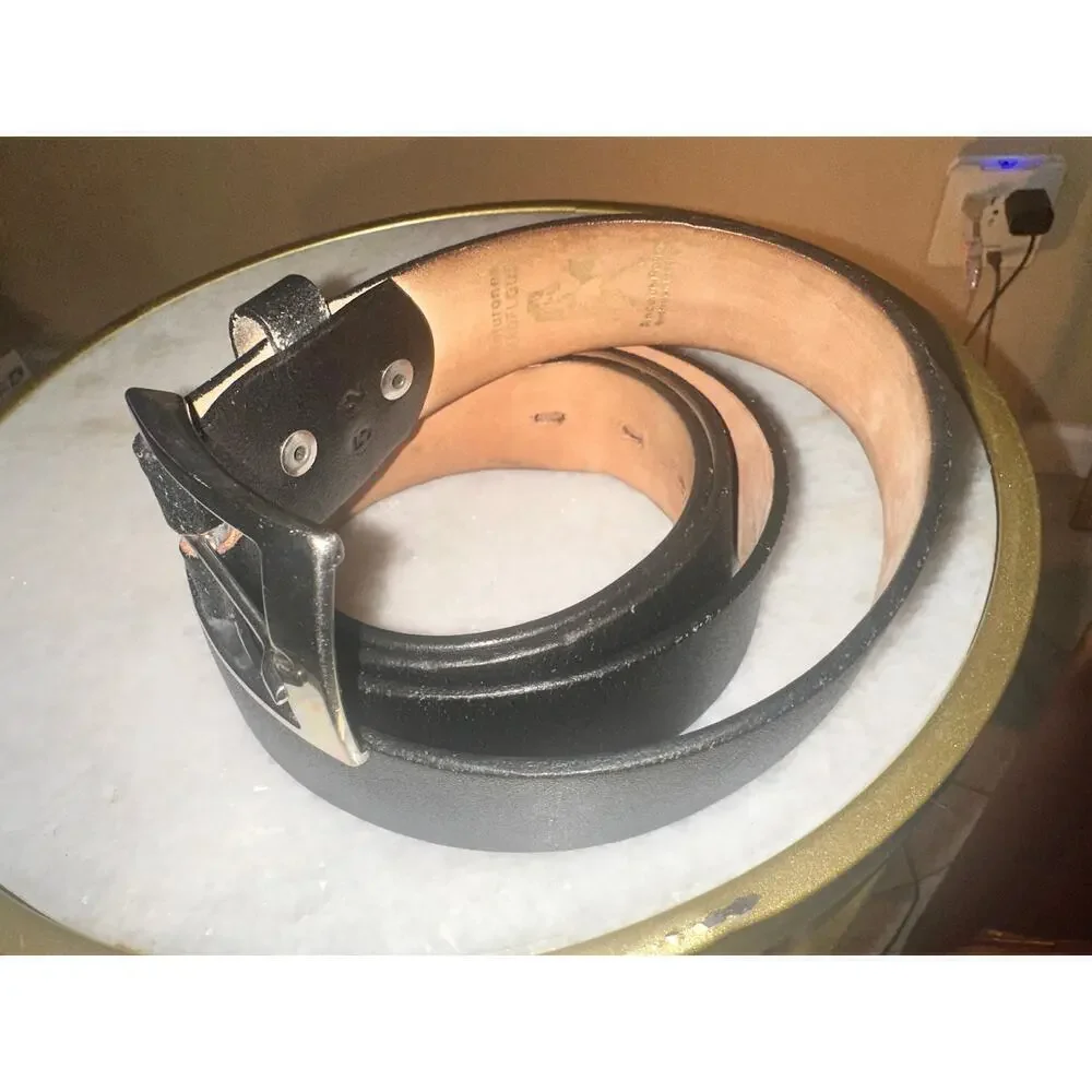 52” Cinturones MADFLOUR Premium Leather Belt with Stn Steel Bkle - Big & Tall